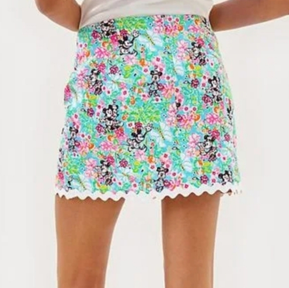 NWT Lilly Pulitzer Gardner Mini Skort Lilly Hearts Disney - Picture 2 of 3